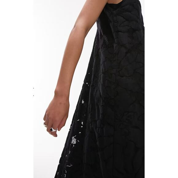 Topshop Floral Lace Maxi Chuck On in Black, Medium 8-10q q - Picture 5 of 11